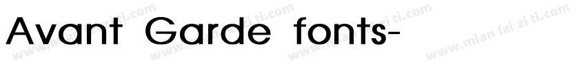 Avant Garde fonts字体转换
